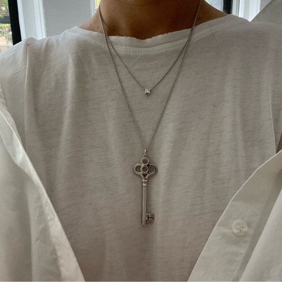 Tiffany & Co. Crown Key Necklace in Sterling Silver - Picture 10 of 10